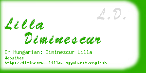 lilla diminescur business card